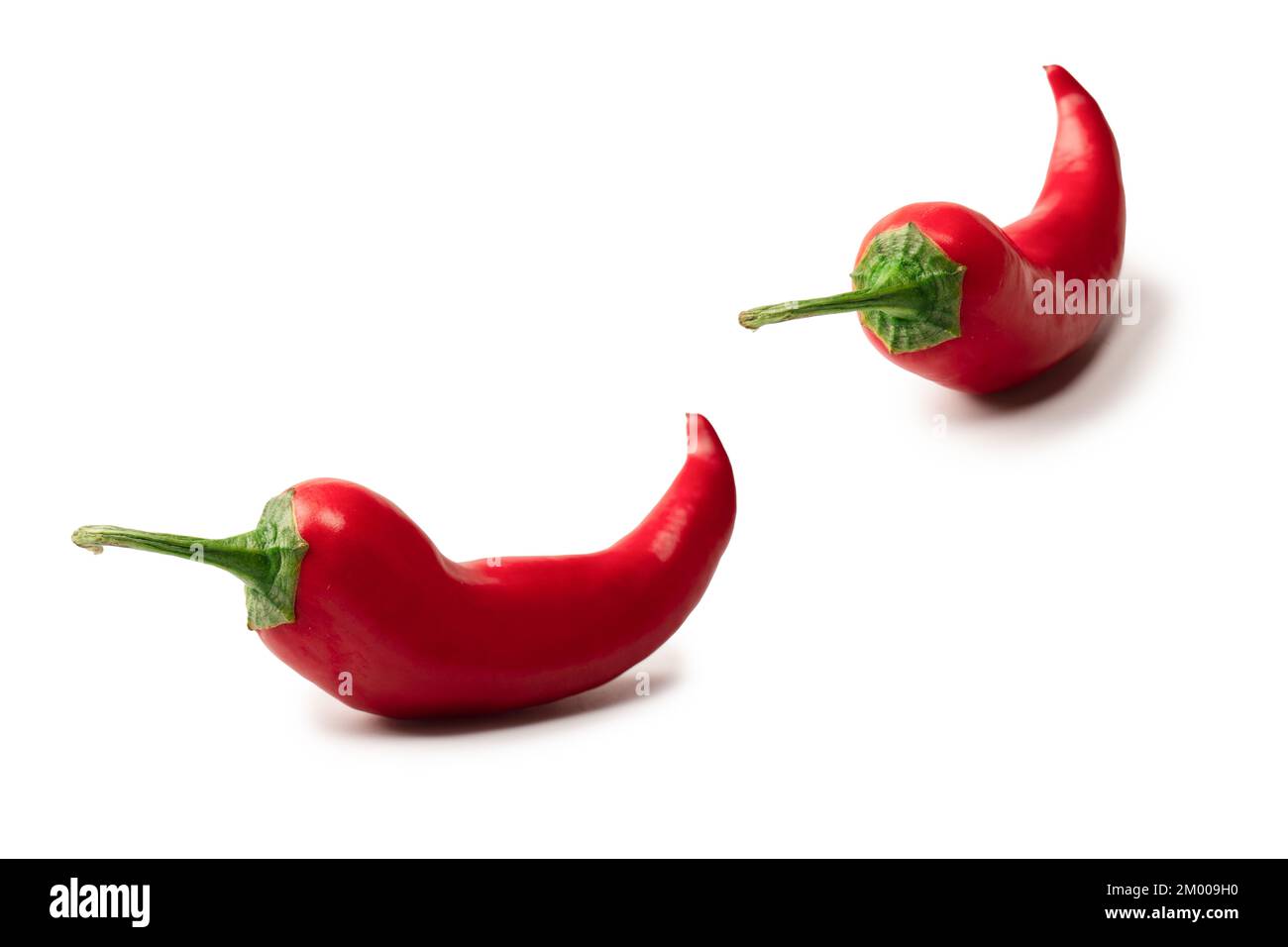 Red hot chili pepper isolated on a white background Stock Photo - Alamy