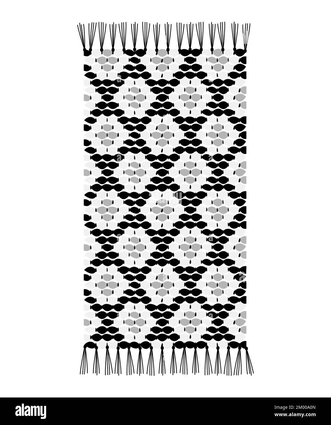 Rag rug with geometric pattern, vector illustration Stock Vector Image & Art Alamy