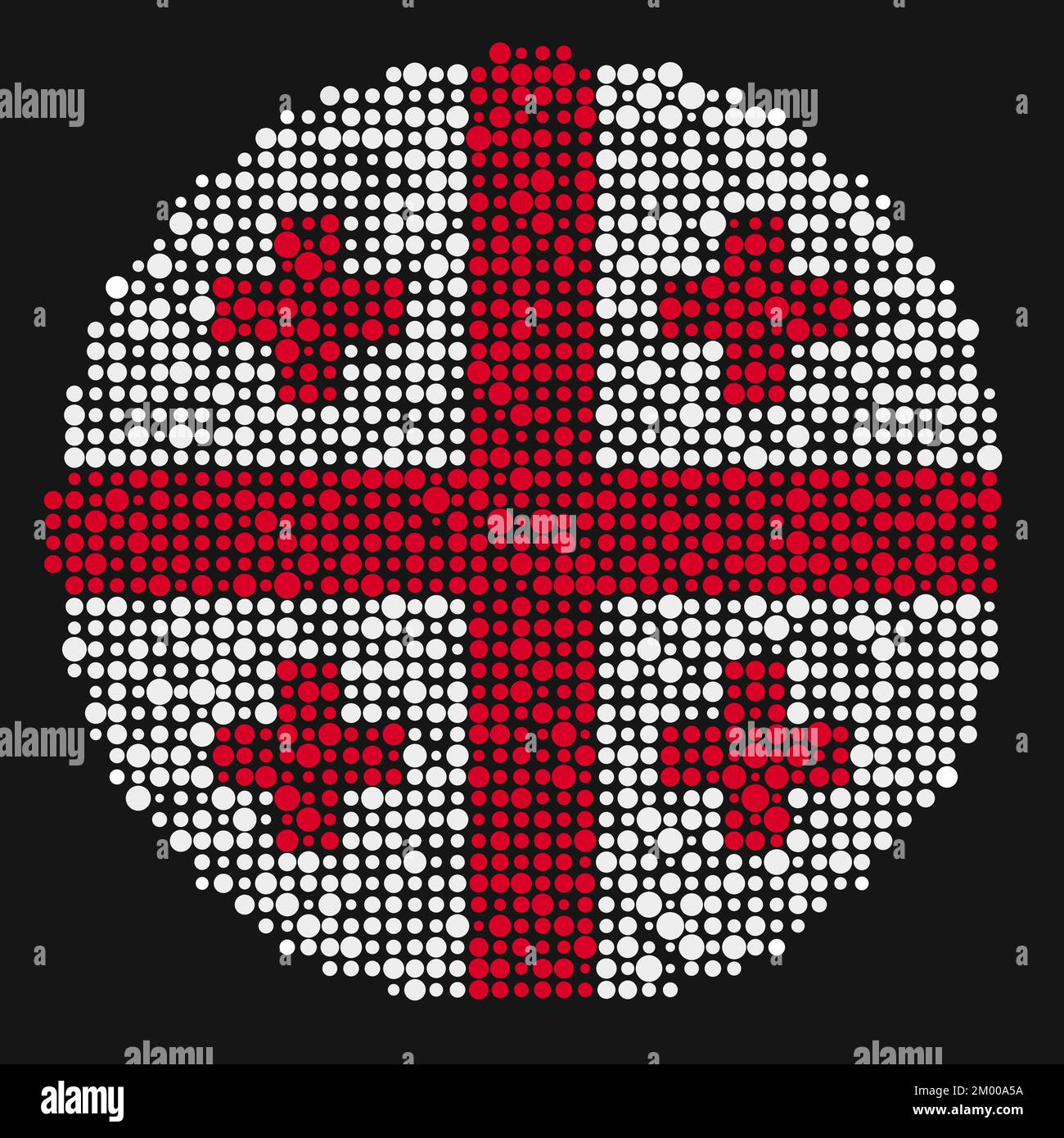 Georgia Map Silhouette Pixelated generative pattern illustration Stock ...