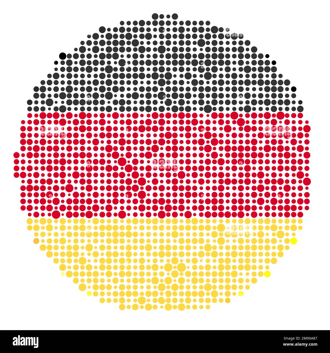 Germany Map Silhouette Pixelated generative pattern illustration Stock Vector