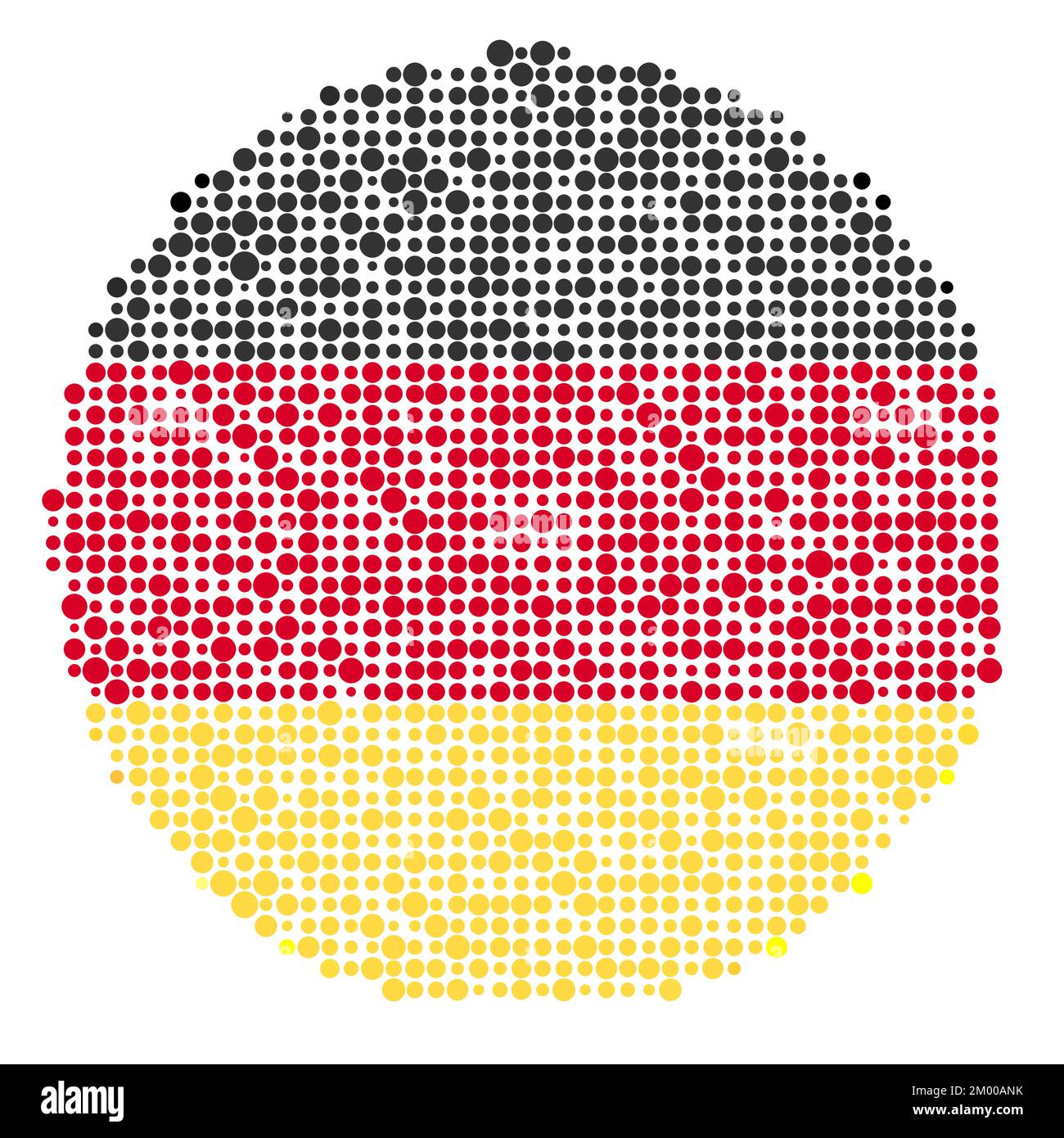 Germany Map Silhouette Pixelated generative pattern illustration Stock Vector