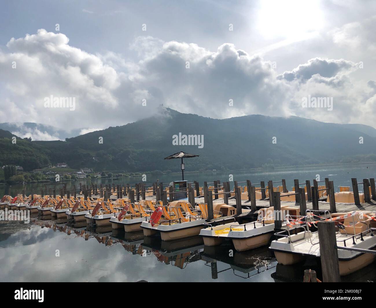 Lago di Caldaro Stock Photo Alamy