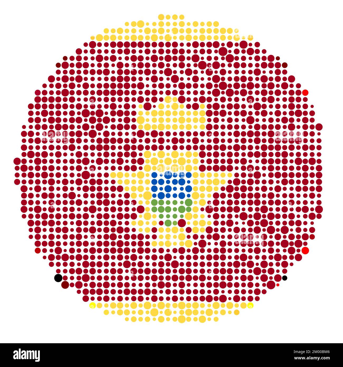 Montenegro Map Silhouette Pixelated generative pattern illustration ...