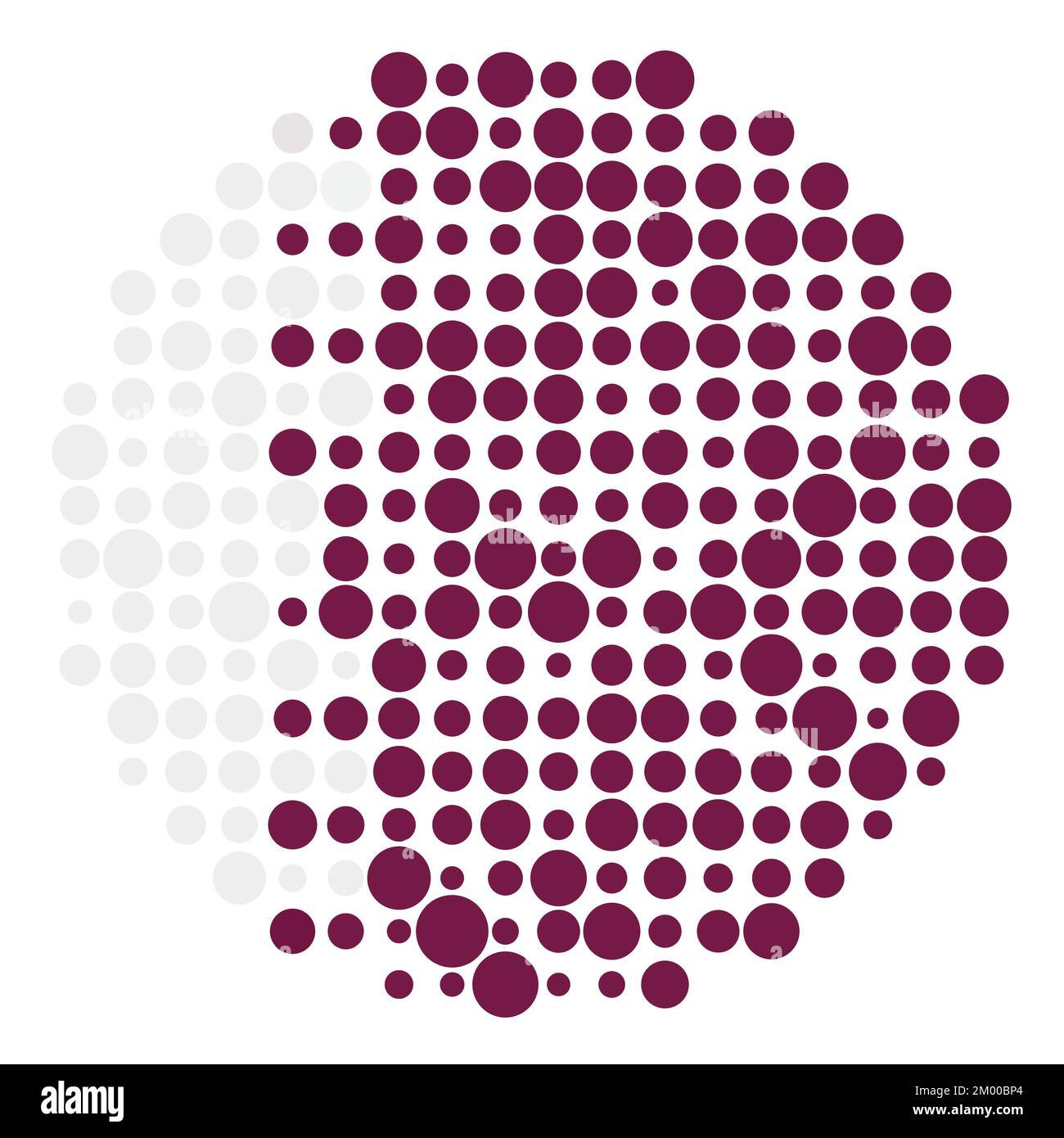 Qatar Map Silhouette Pixelated generative pattern illustration Stock ...