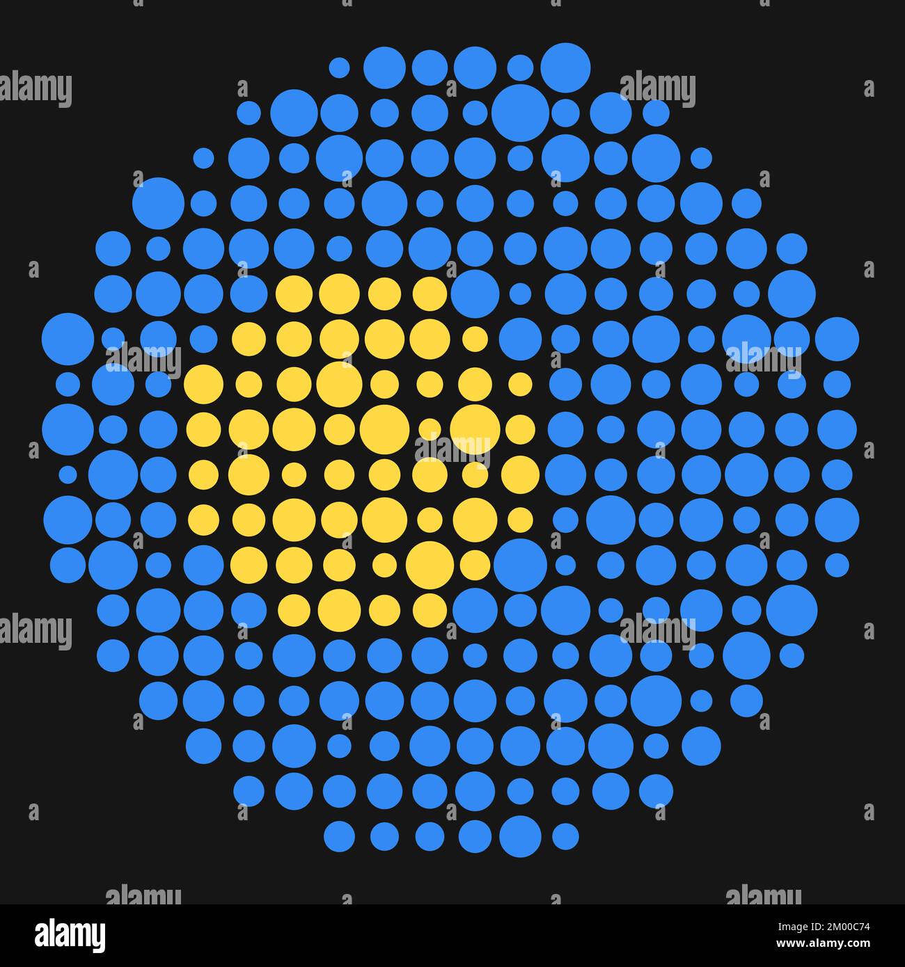 Palau Map Silhouette Pixelated generative pattern illustration Stock ...