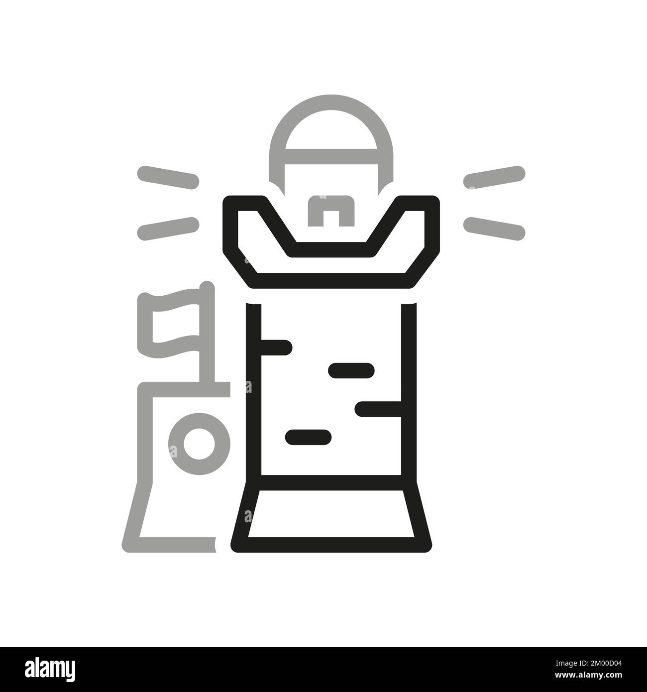 Lighthouse, icon. Marine lighthouses, linear icon. Line with editable ...