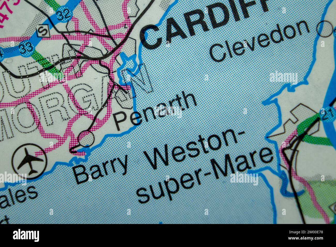 Map of penarth hires stock photography and images Alamy