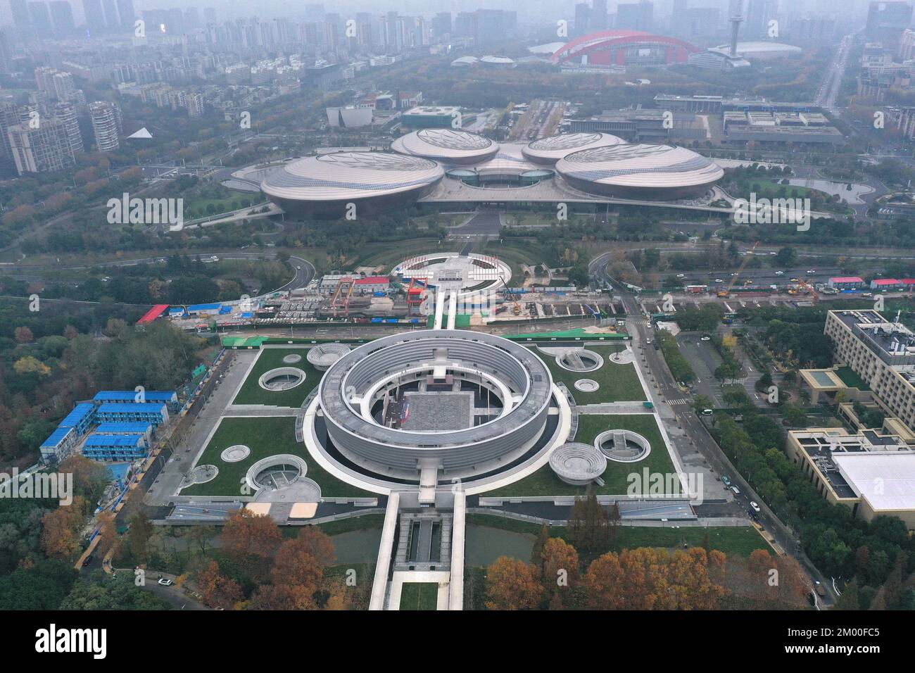 NANJING, CHINA - DECEMBER 3, 2022 - Aerial photo shows Nanjing ...