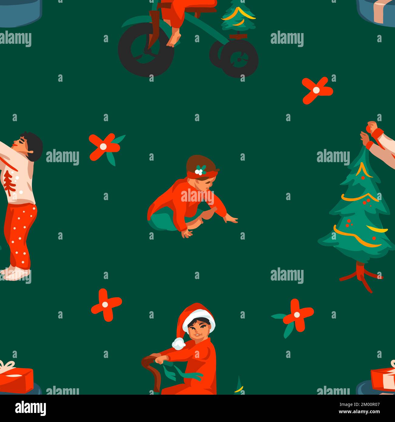 Illustration happy kids playing vector hi-res stock photography and ...