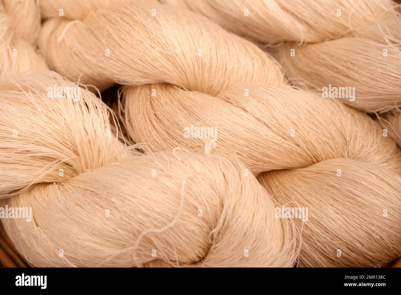 Silk thread lines from Silkworm for nature background Stock Photo Alamy