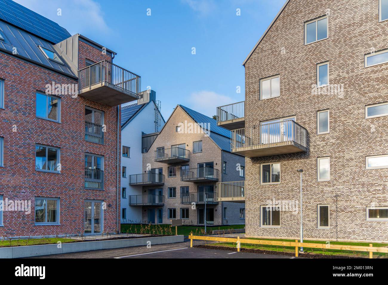 Illustration of Scandinavian Apartment With A View Of The City