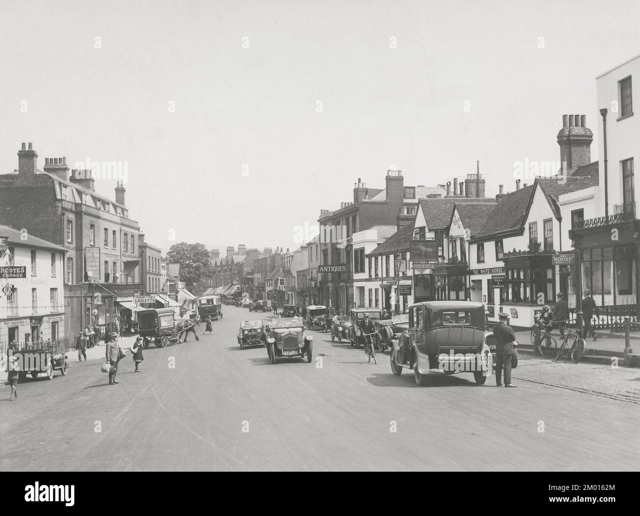 Vintage photograph - 1927 - High Street, Dorking, Surrey Stock Photo