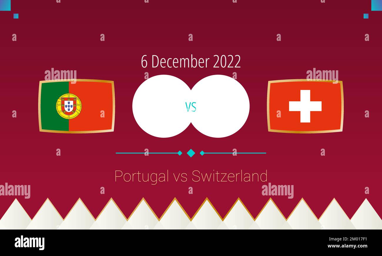 Portugal vs Switzerland football match in Round of 16, international ...