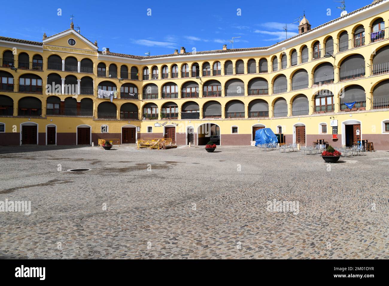 Tarazona city, old bullring (18th century). Zaragoza, Aragón, Spain. Stock Photo