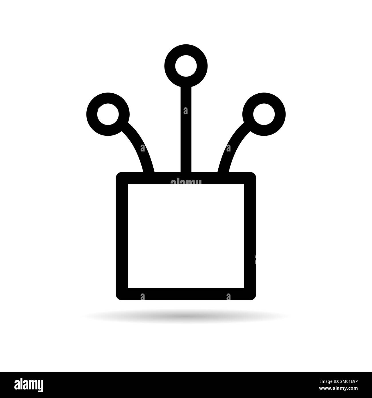 Optical cable shadow icon, technology information wire web network ...