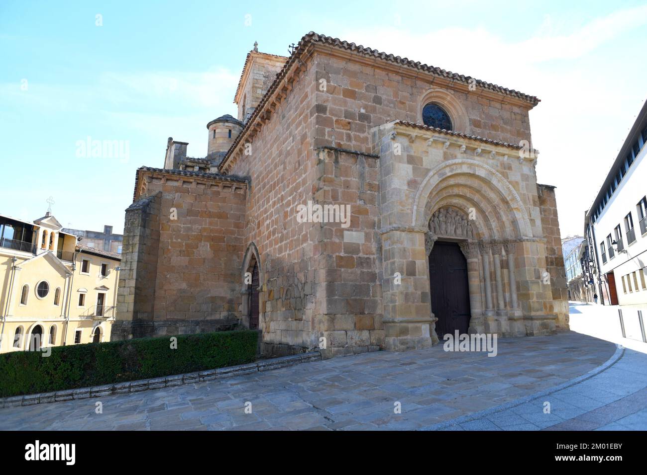 Soria, San Juan de Rabanera church (romanesque 12th century). Castilla y León, Spain. Stock Photo