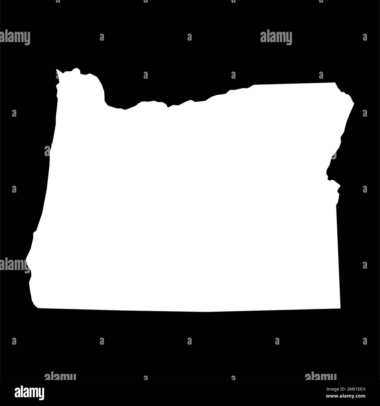 Oregon map shape, united states of america. Flat concept icon symbol