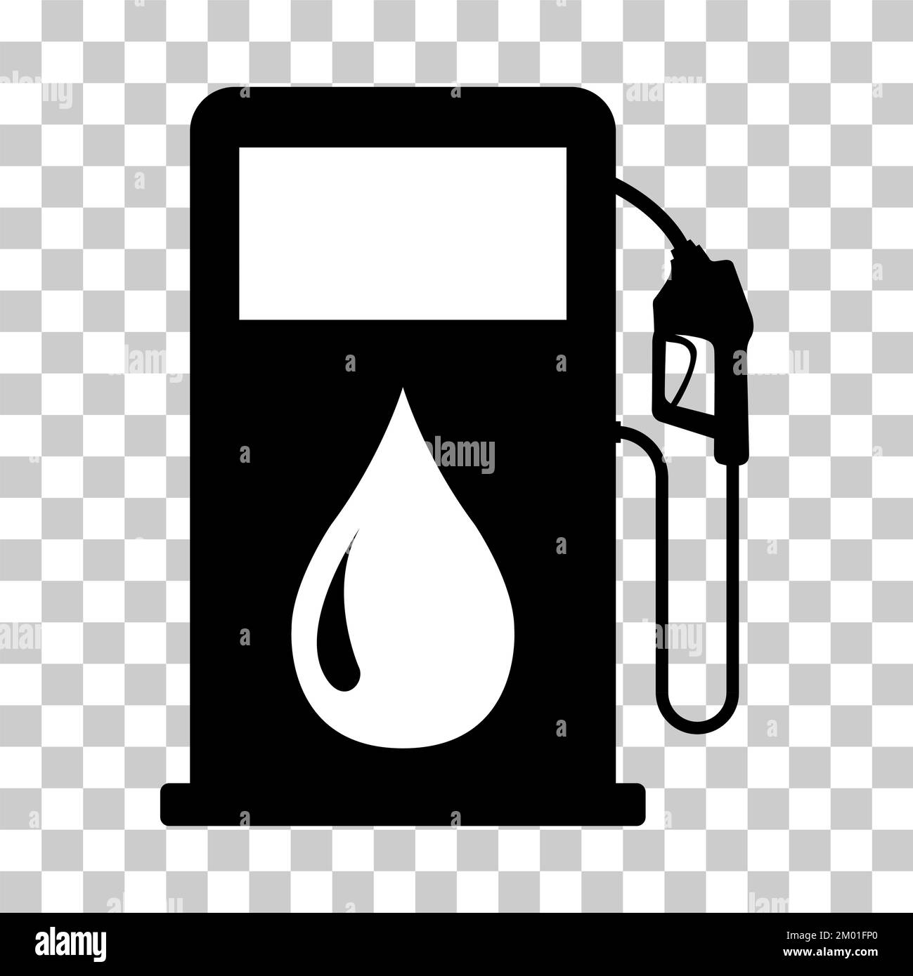 Gas station icon, nozzle isolated logo vector, pump gasoline design ...