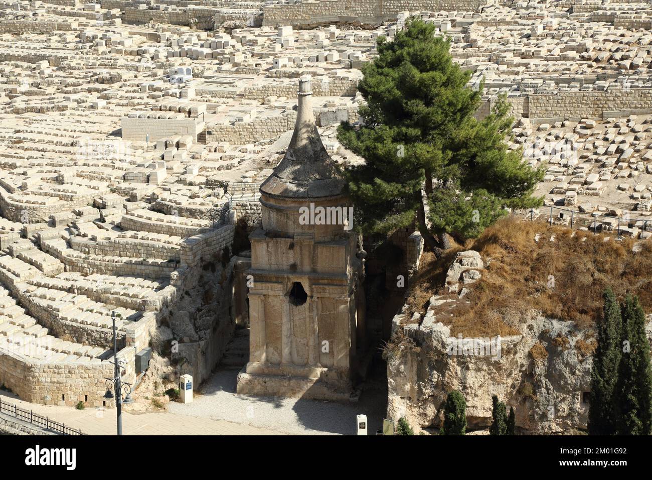 The Mount of Olives, also called Mount Olivet, is located in the Kidron