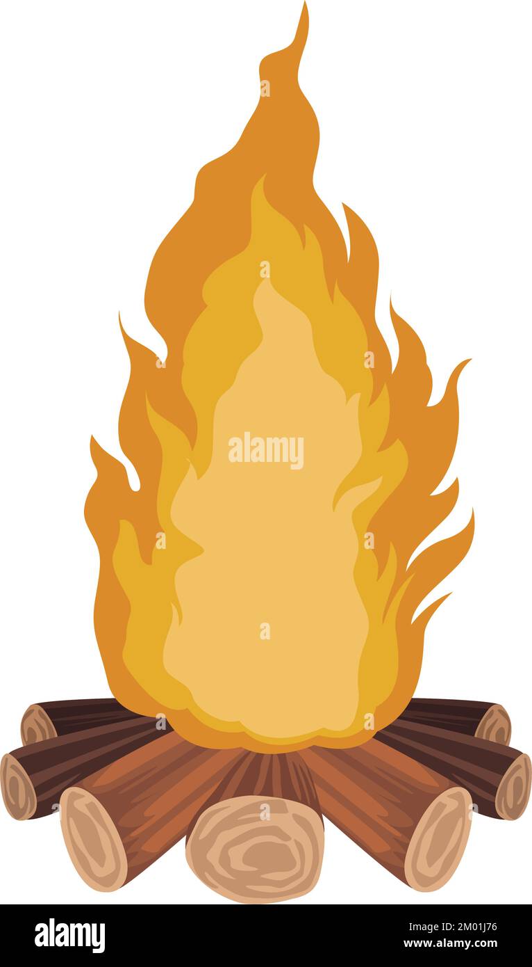 wooden campfire flame Stock Vector Image & Art - Alamy
