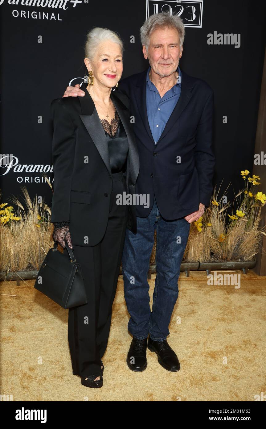 Harrison ford and helen mirren in 1923 hires stock photography and