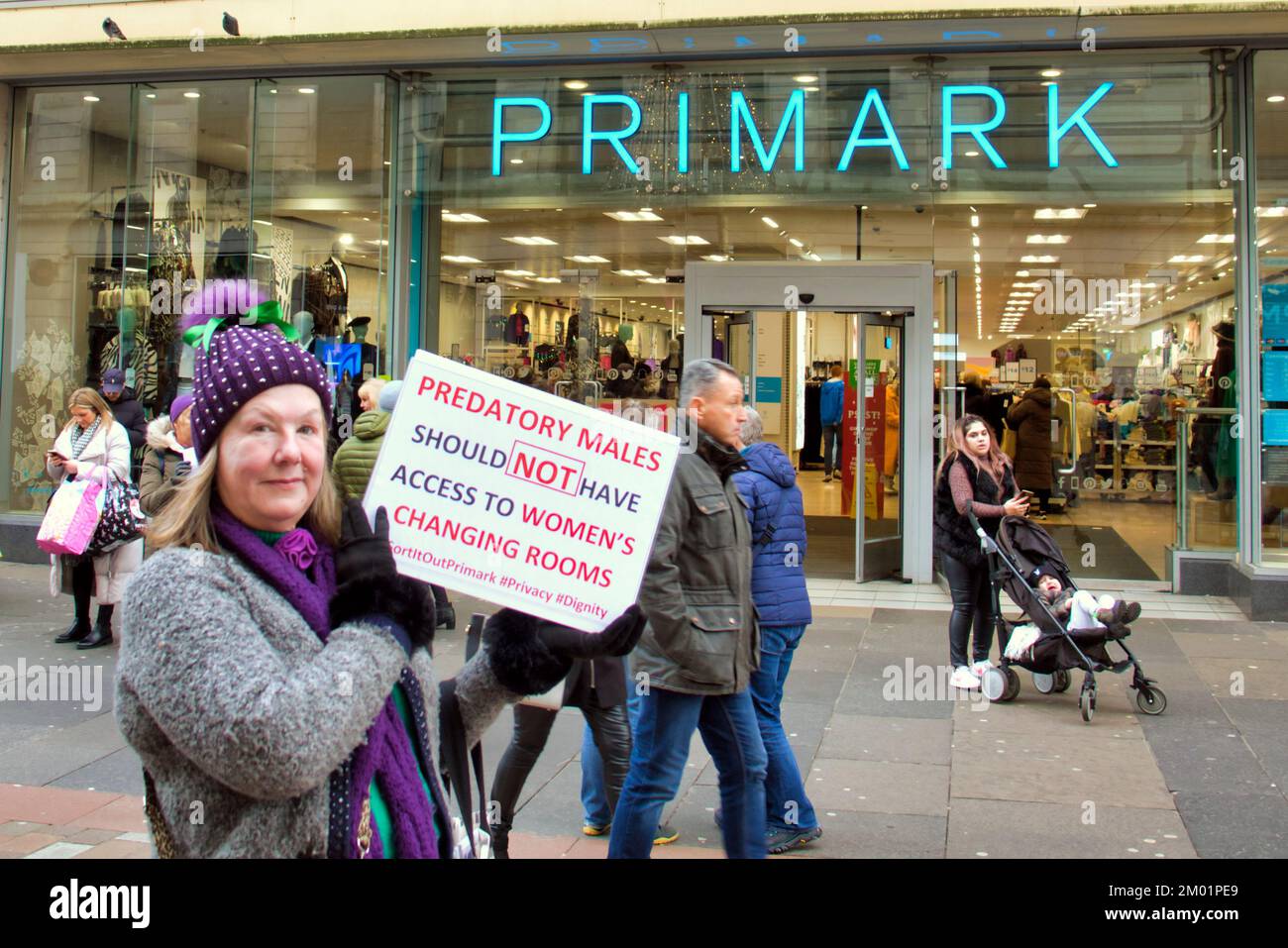 Glasgow, Scotland, UK 3rd December, 2022. Transex changing rooms