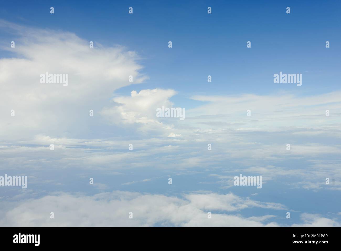 aerial view of blue sky with clouds from jet flight Stock Photo - Alamy
