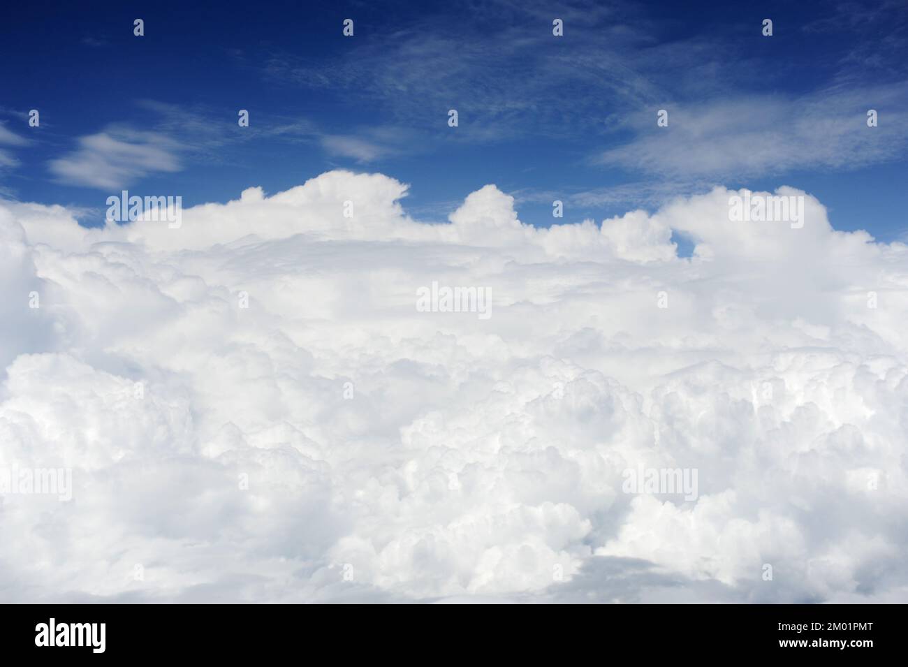 aerial view of blue sky with clouds from jet flight Stock Photo - Alamy