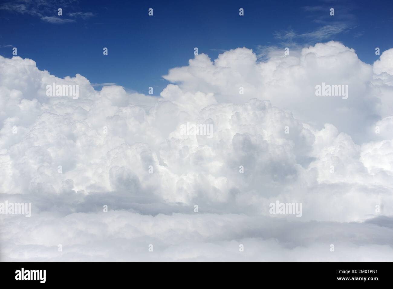 aerial view of blue sky with clouds from jet flight Stock Photo - Alamy