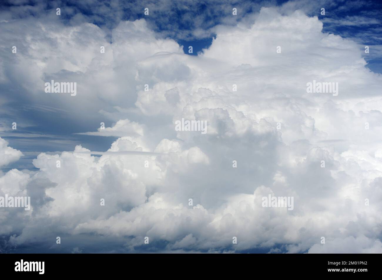 aerial view of blue sky with clouds from jet flight Stock Photo - Alamy