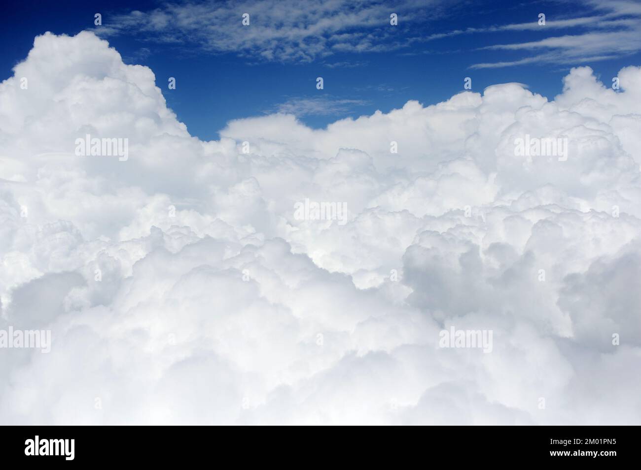 aerial view of blue sky with clouds from jet flight Stock Photo - Alamy