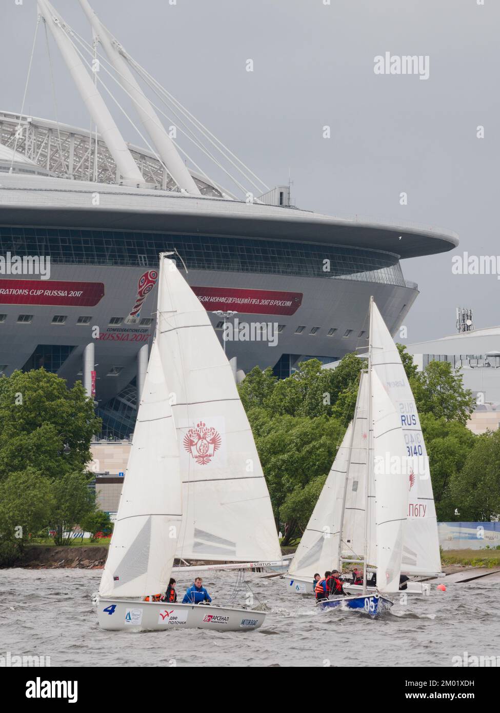 St. Petersburg, Russia June 27, 2017 Athletes compete in the final