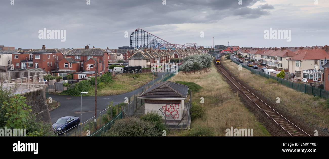 West Coast railways class 37 diesel locomotive 37676 at Blackpool ...