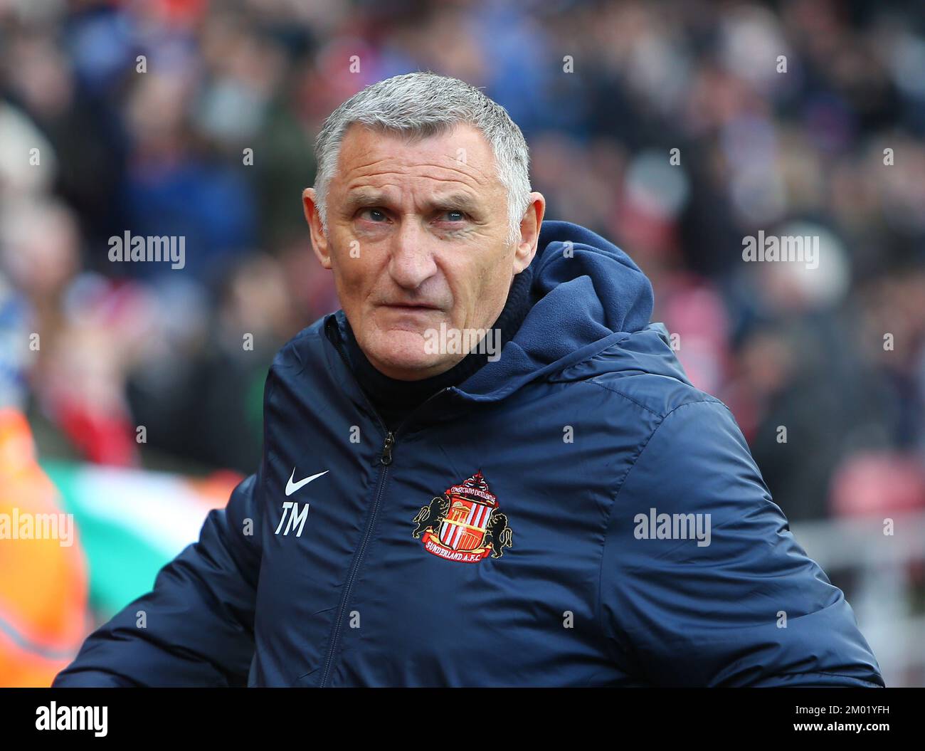 Sunderland Manager Tony Mowbray during the Sky Bet Championship match between Sunderland and Millwall at the Stadium Of Light, Sunderland on Saturday 3rd December 2022. (Credit: Michael Driver | MI News) Credit: MI News & Sport /Alamy Live News Stock Photo