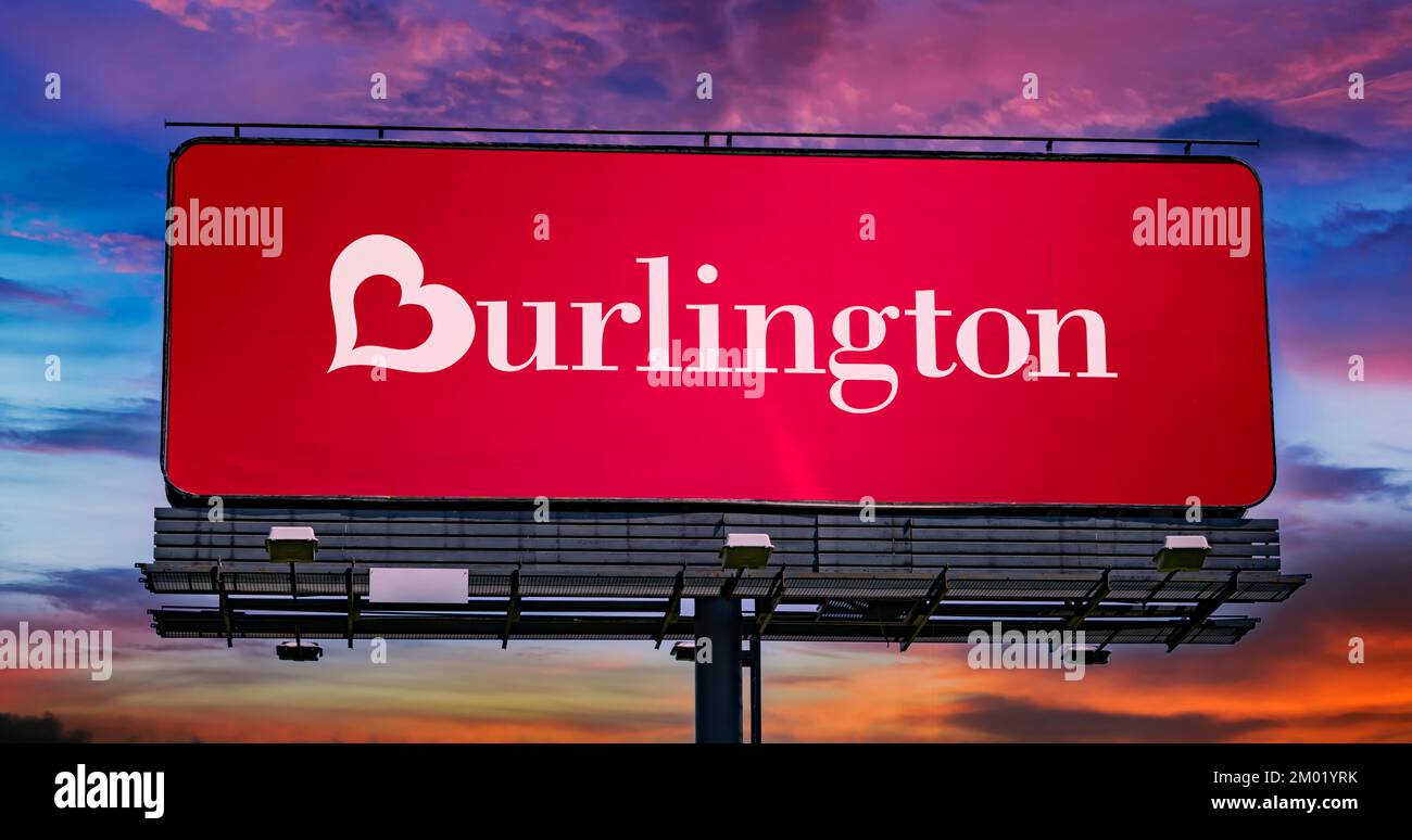 POZNAN, POL NOV 22, 2022 Advertisement billboard displaying logo of