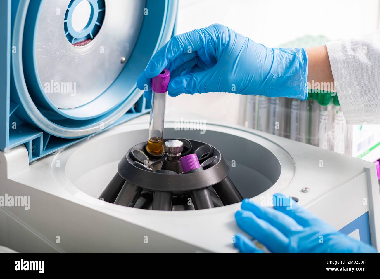 Laboratory centrifuge. Stock Photo