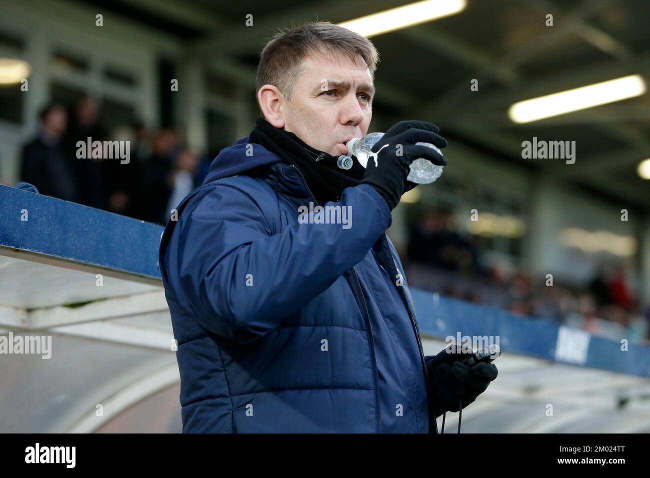 Hartlepool united manager dave challinor hires stock photography and
