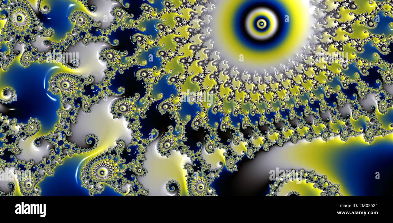 Abstract Computer generated Fractal design. A fractal is a never-ending ...