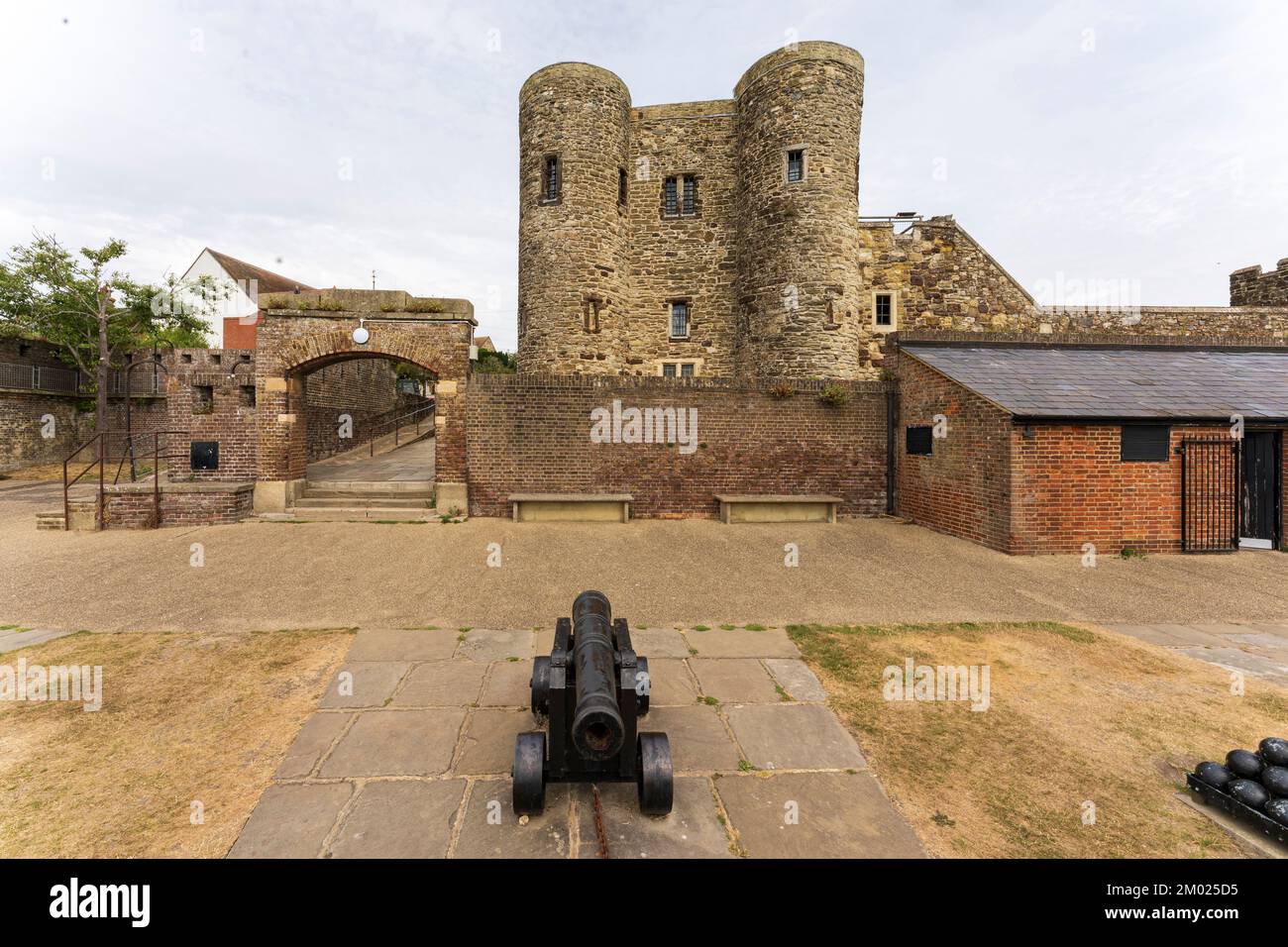 Rye castle with the 14th century Ypres Tower, a small keep. In the ...