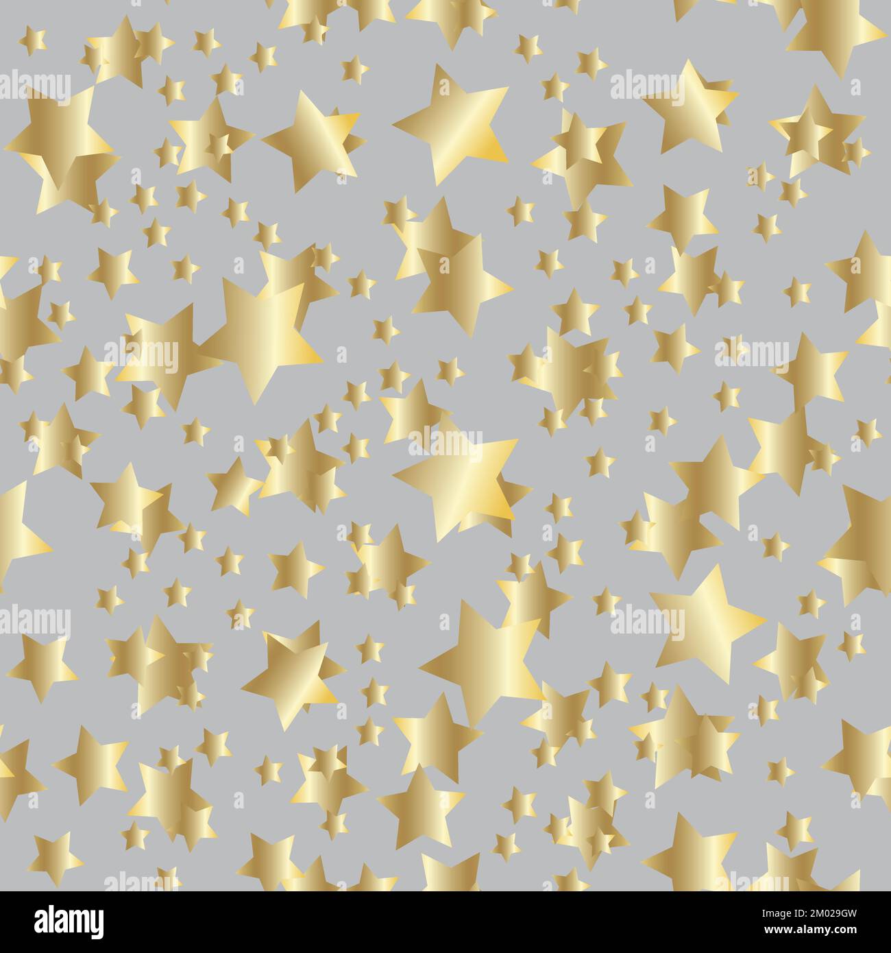 Golden stars background. Night sky seamless pattern Stock Vector Image ...