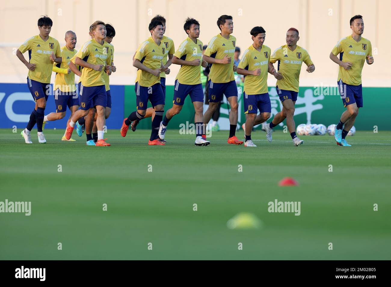 Players of Japan during Japan training session at Al Sadd SC training center in Doha, Qatar on December 03, 2022. Photo: Igor Kralj/PIXSELL Stock Photo