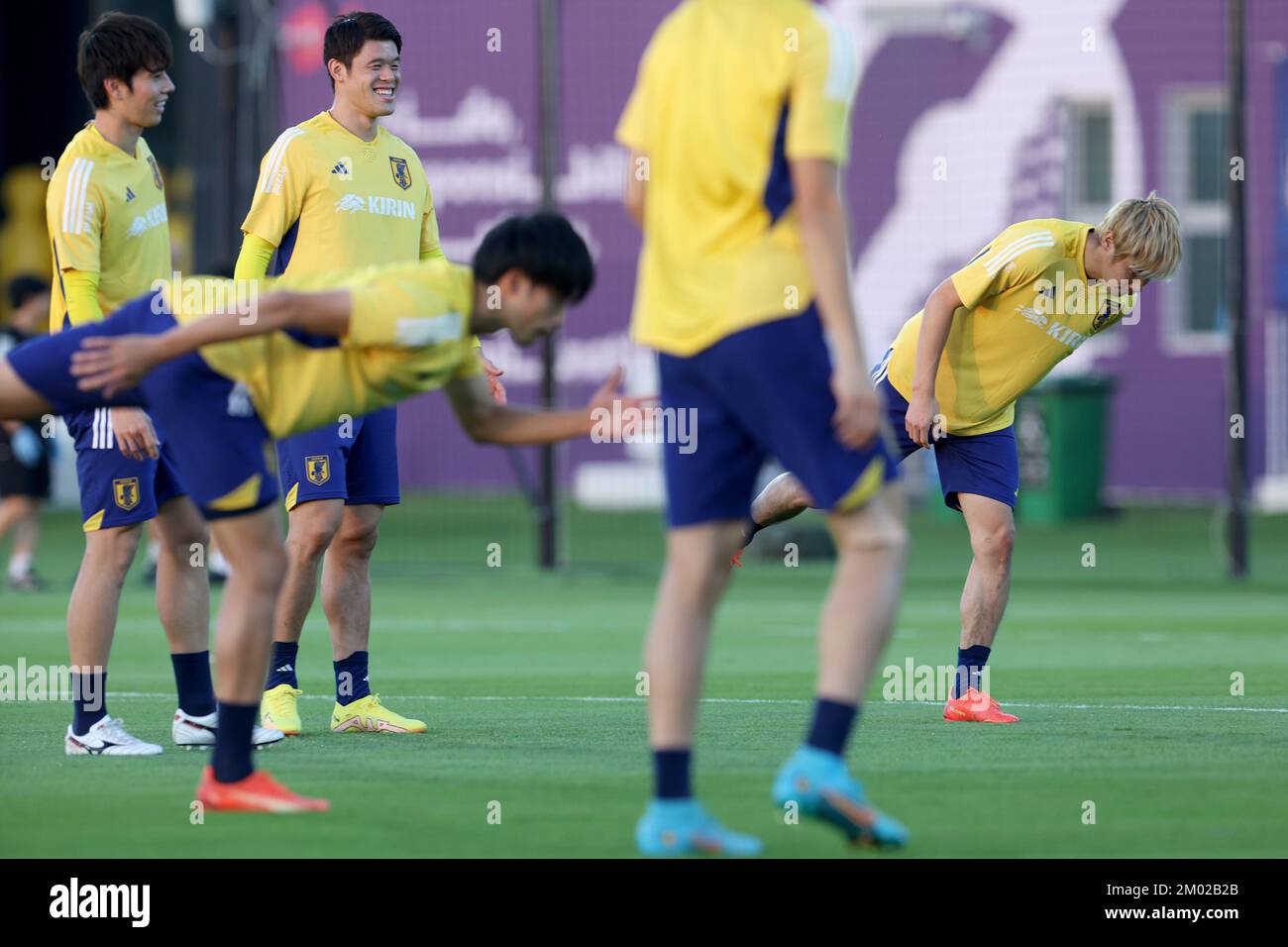 Doha, Qatar. 03rd Dec, 2022. Players of Japan during Japan training session at Al Sadd SC training center in Doha, Qatar on December 03, 2022. Photo: Igor Kralj/PIXSELL Credit: Pixsell/Alamy Live News Stock Photo