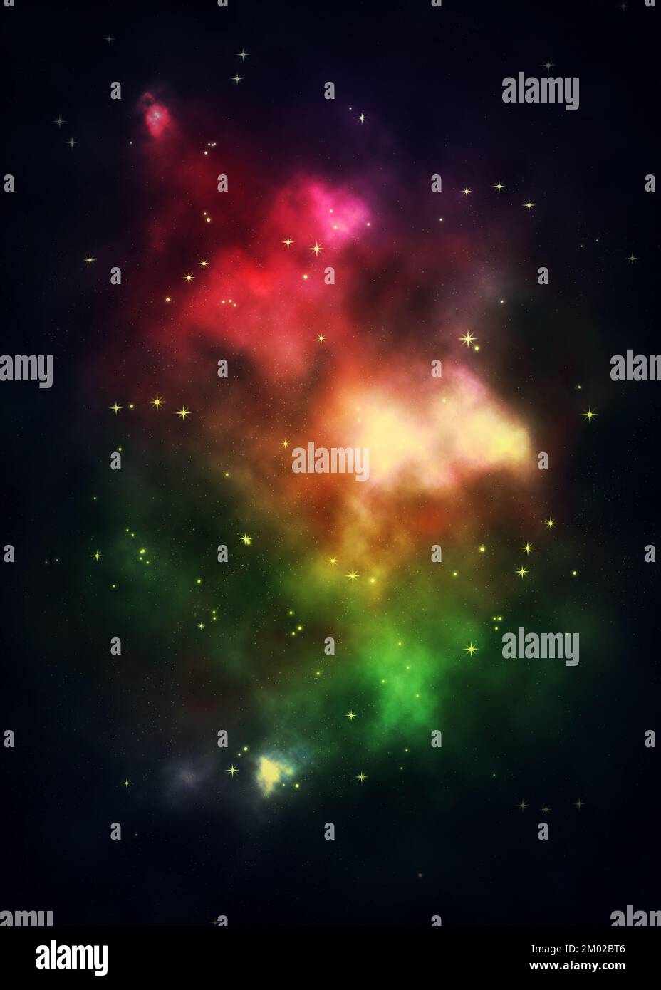 Abstract colorful nebula clouds in the starry space background Stock ...