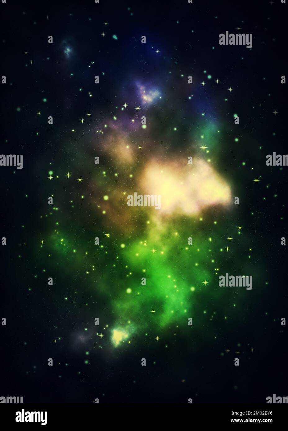 Abstract colorful nebula clouds in the starry space background Stock ...