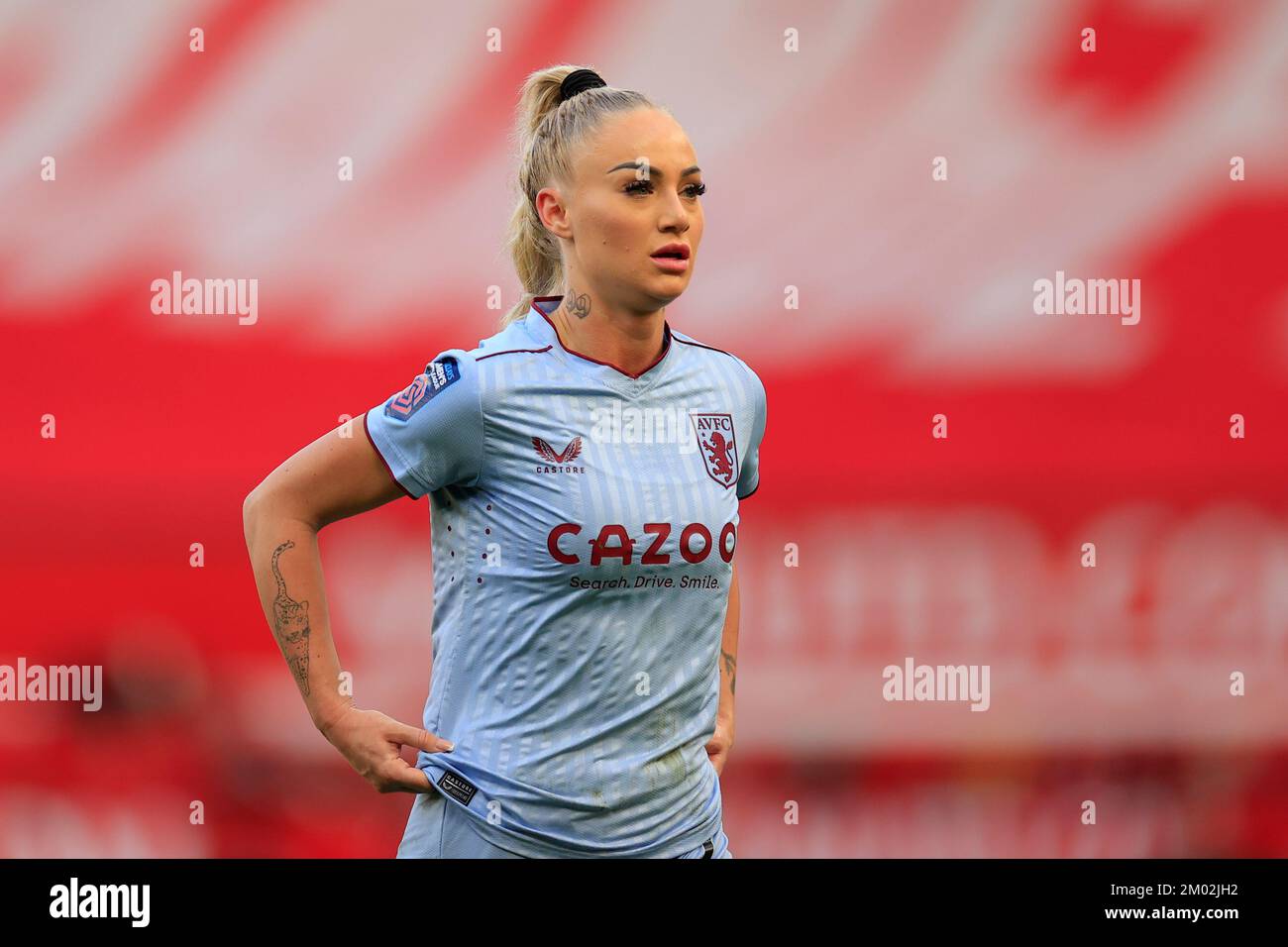 Alisha Lehmann #7 of Aston Villa during The FA Women's Super League match Manchester United Women vs Aston Villa Women at Old Trafford, Manchester, United Kingdom, 3rd December 2022  (Photo by Conor Molloy/News Images) Stock Photo