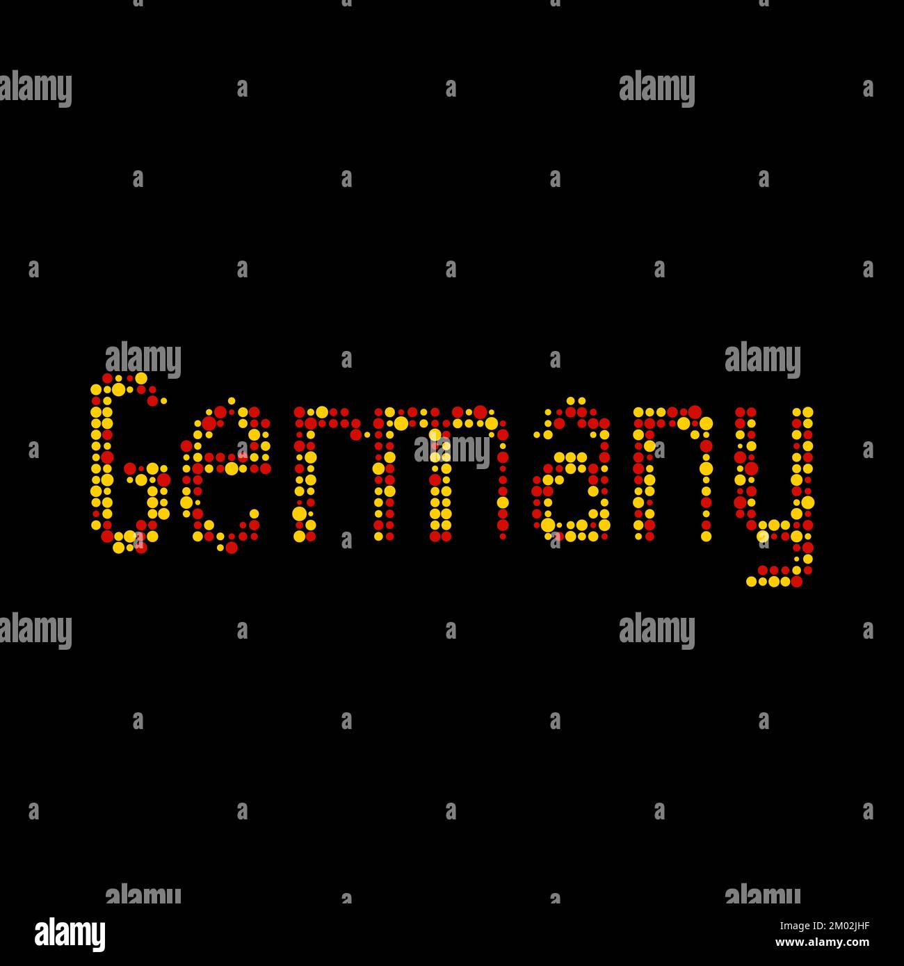 Germany Map Silhouette Pixelated generative pattern illustration Stock Vector