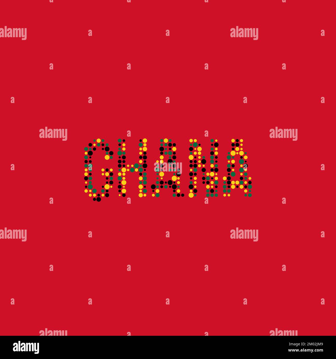 Ghana Map Silhouette Pixelated generative pattern illustration Stock Vector