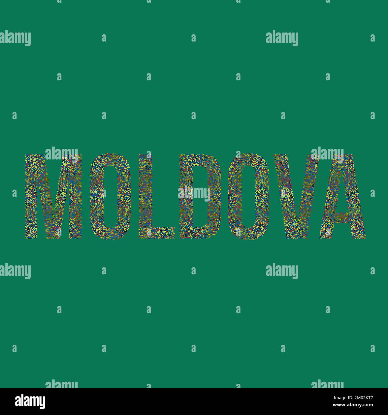 Moldova Map Silhouette Pixelated generative pattern illustration Stock ...