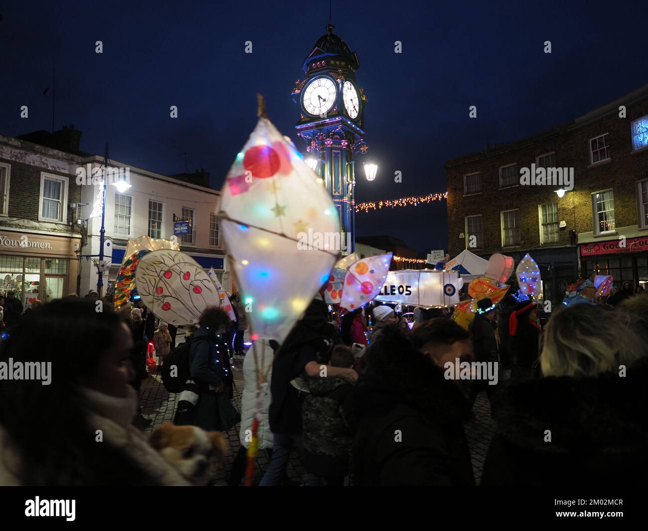 Sheerness, Kent, UK. 3rd Dec, 2022. Christmas Lantern Parade. A parade