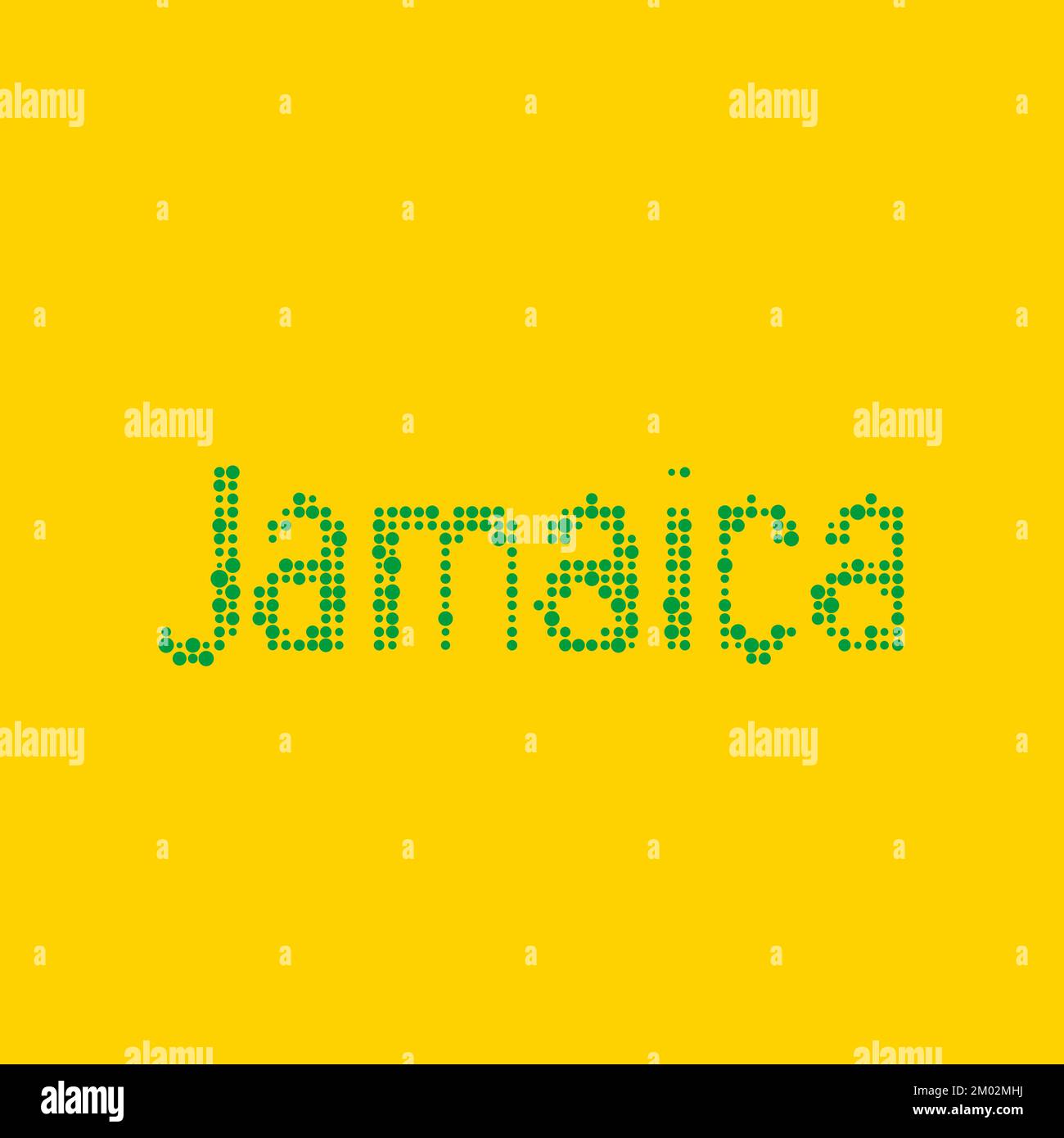 Jamaica Map Silhouette Pixelated generative pattern illustration Stock Vector
